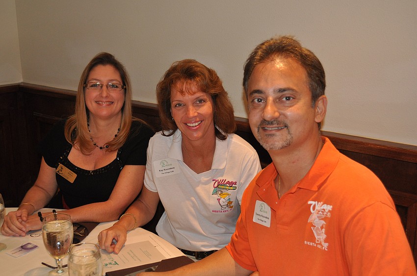 Aimee Holmes with Kay and Tommy Kouvatsos