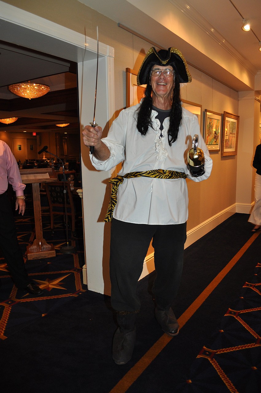 Larry Ford dresses for the event