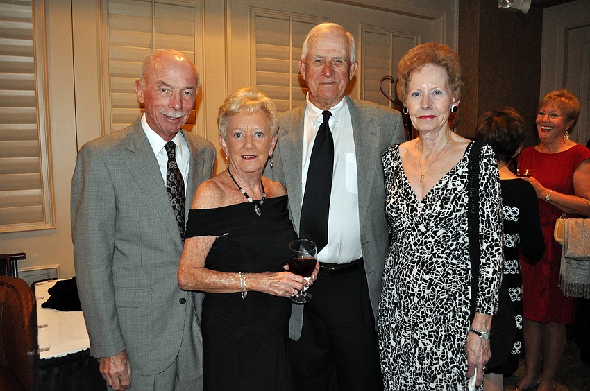 Rosedale residents Ron and June Lang and John and Sheran Dahl were looking forward to listening to the speaker and dancing.