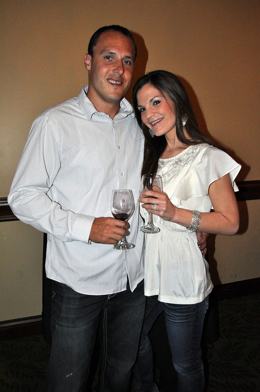 Wine and liquor representative Jerry Szklarek enjoyed spending the evening with his wife Brieann.