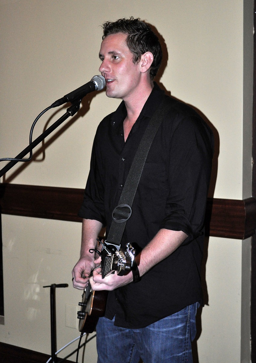 Joel Fisher performed throughout the evening.