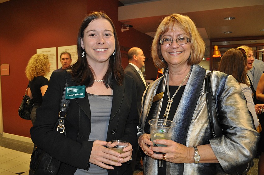 Lindsey Schuster, of Kerkering Barberio & Co., with Sandi Wall, of Comcast Spotlight