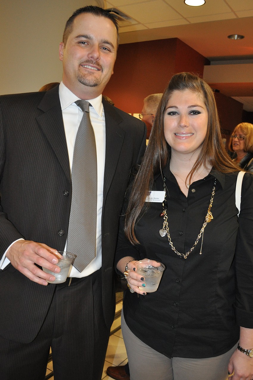 Chris DeLeonardo and Lauren Blenker promoted the upcoming Lakewood Ranch Relay for Life event.