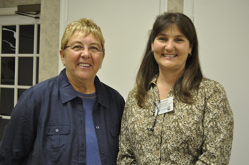 Sarah Tate and speaker Lisa Hickey