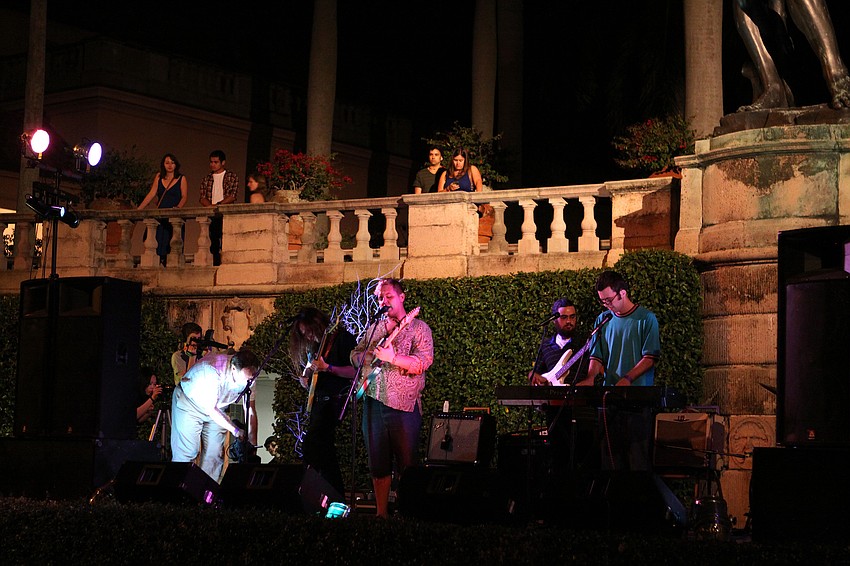 Physical Plant rocks out as people watch them from above and below, Thursday, Feb. 2, at Ringling Underground.