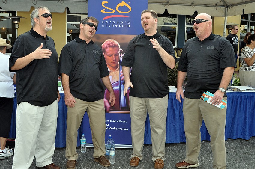 The Easy Street Quartet performed throughout the day.