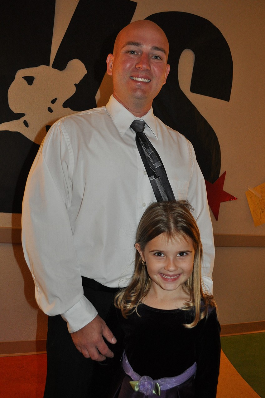 Chris and Britlee Yant had fun at their first father/daughter dance.