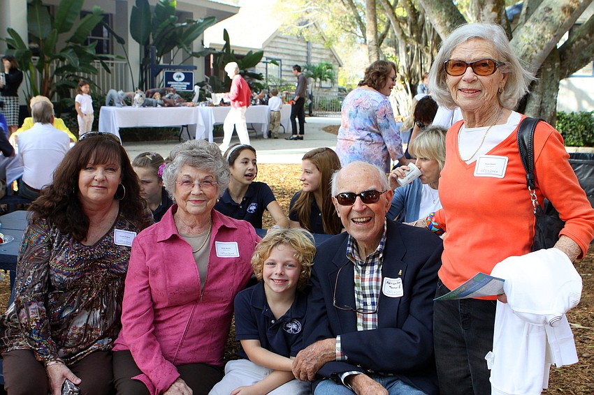 Jimmie Enderle, Nellie Beville, Tanner Luria, K, and Adrian and Anne Swain
