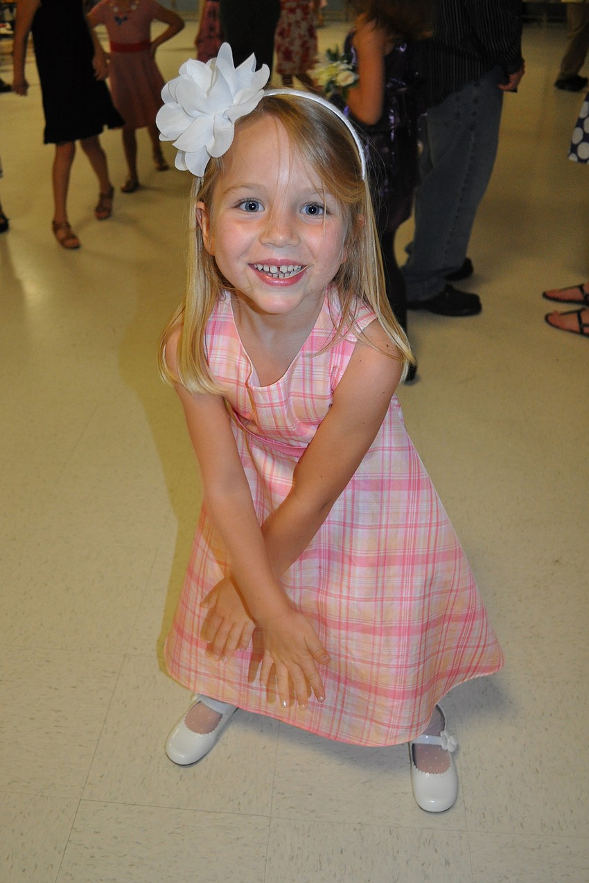 Riley Milne showed off her best dance moves.