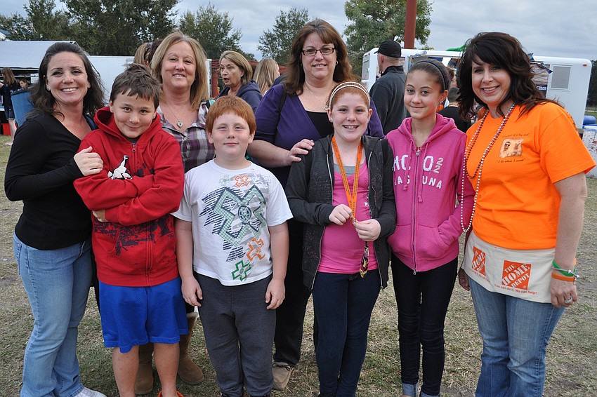 Pictured from left to right are: Christine Dauphine, Destin Dusold, Carla Dusold, Ryan Dauphine, Annette Morisi, Melissa Dauphine, Emily Palkovich and Amie Golden.