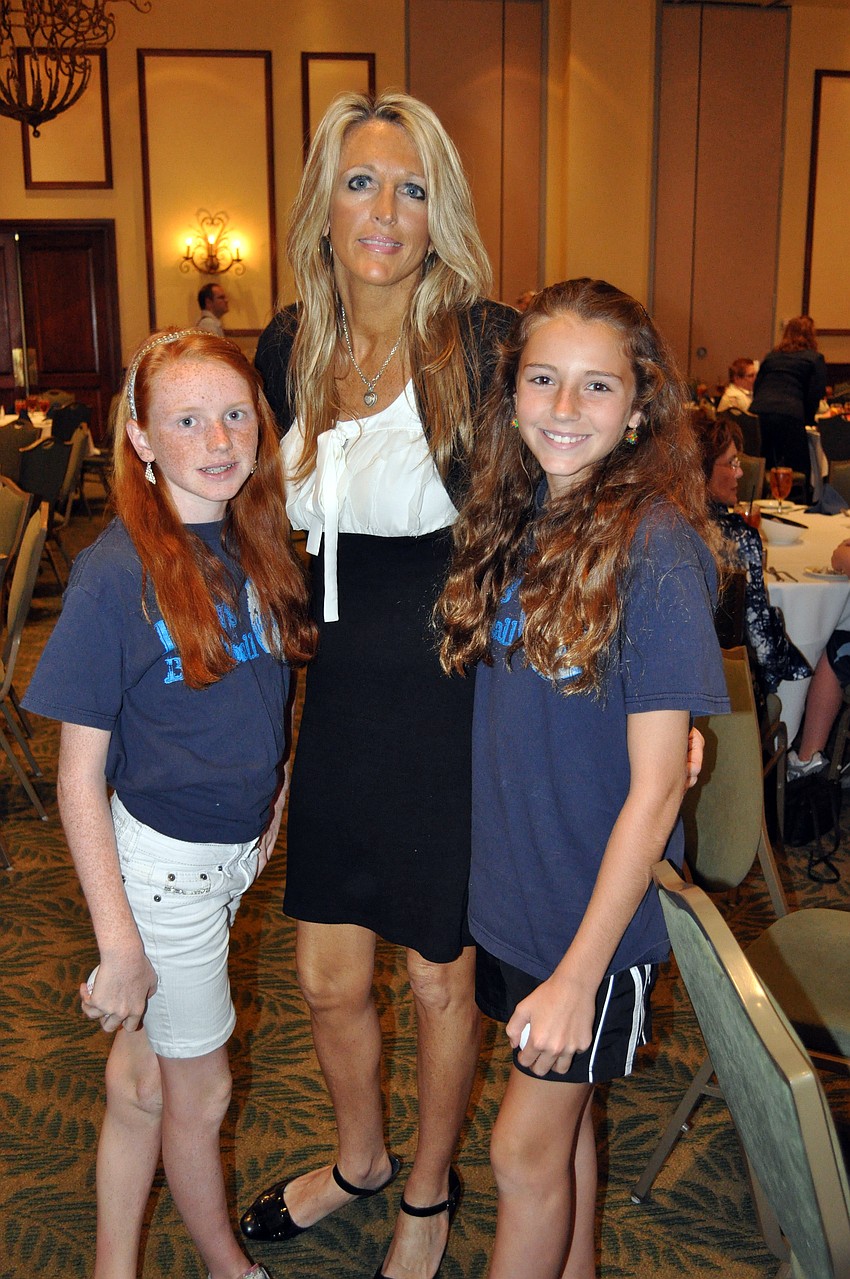 Missy Weishaar brought her two daughters Kylee, 12, and Tatum, 11, to this yearâ€™s luncheon.