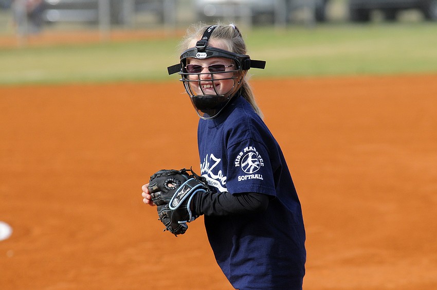 Imagine School at Lakewood Ranch first-grader Caitlin Delaney couldnâ€™t wait to take the field.