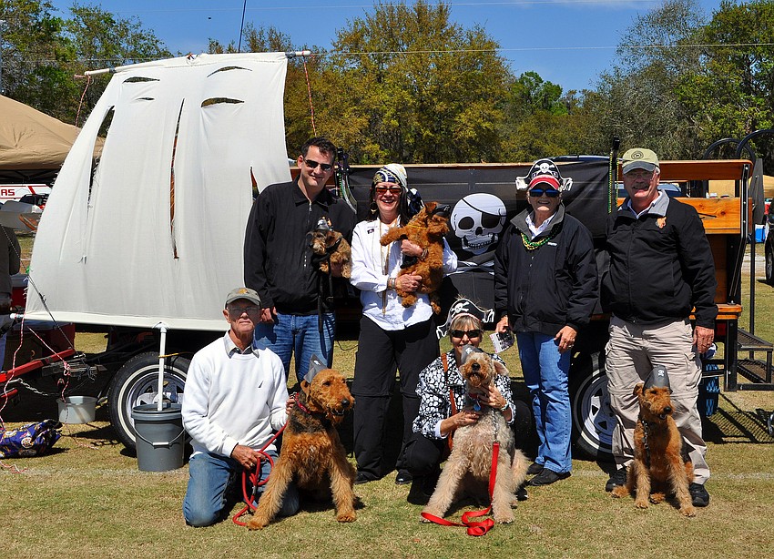 The Airedale Terrier Club of Florida came out to celebrate Pirate Day at the Polo Grounds, Sunday, March 4.