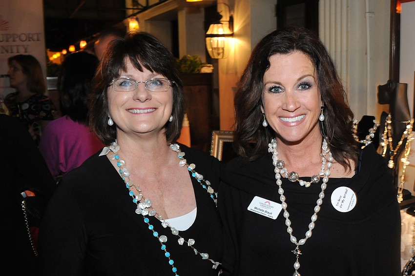 Barb McSweeny and Michelle Brault enjoyed the evening.