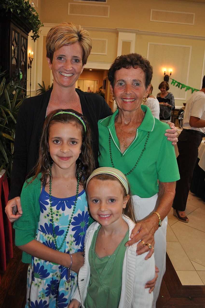 Jean Maguire, back right, brought her daughter, Deb Young, and granddaughters, Madison and Ainsley Young, who were visiting from Canada.