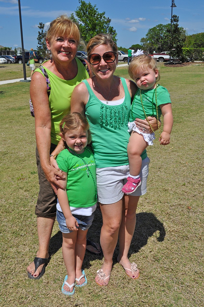 Lakewood Ranch resident Susan Wade enjoyed spending St. Patrickâ€™s Day with her daughter Kristi Dyer and her granddaughterâ€™s Eva, 6, and Ella, 15 months.