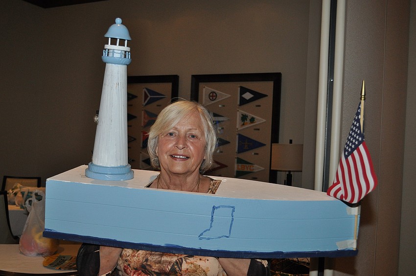 Alex Richey in a boat-neck top