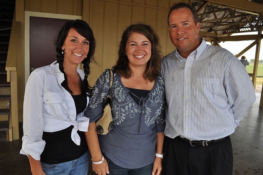 Brooke Marks, of Community Bank, with Lisa and Gunner Aker, of Aker Marketing.