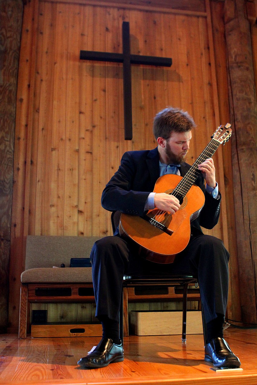 Dr. Zachary Johnson performed, Sunday, March 25, at Siesta Key Chapel.