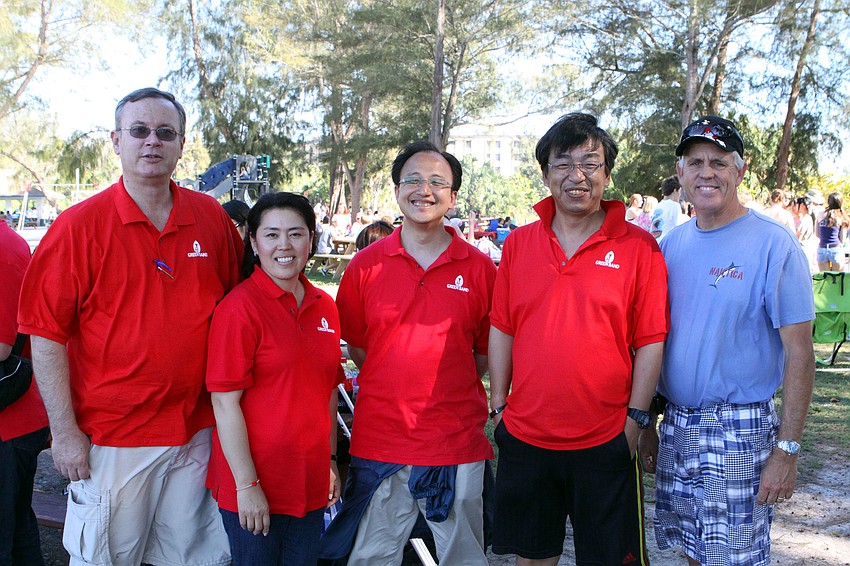 Kent and Emiko Christensen, Hirofumi Yokoyama, Yuzuru Kumagai and Mark Spreen