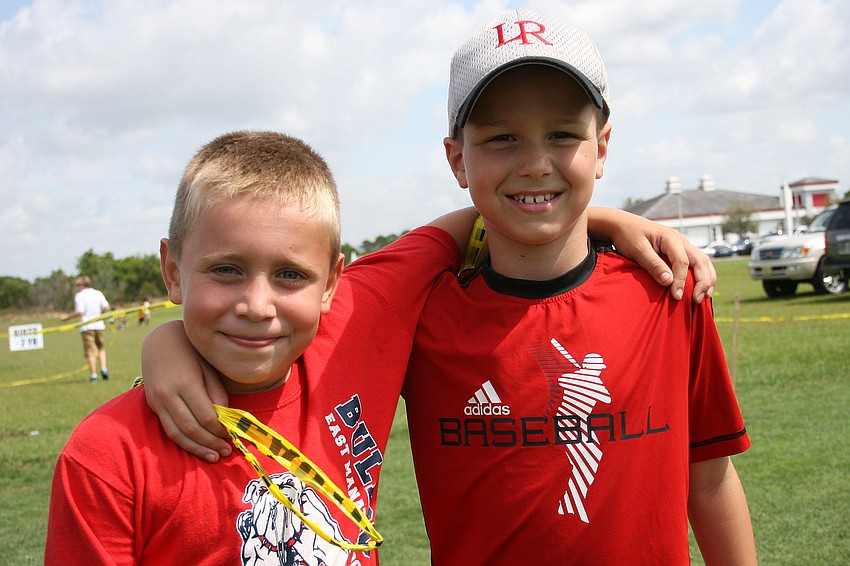 Braden River Elementary students Hunter Wright and Luke Labriola had a blast at this yearâ€™s Eggolution.