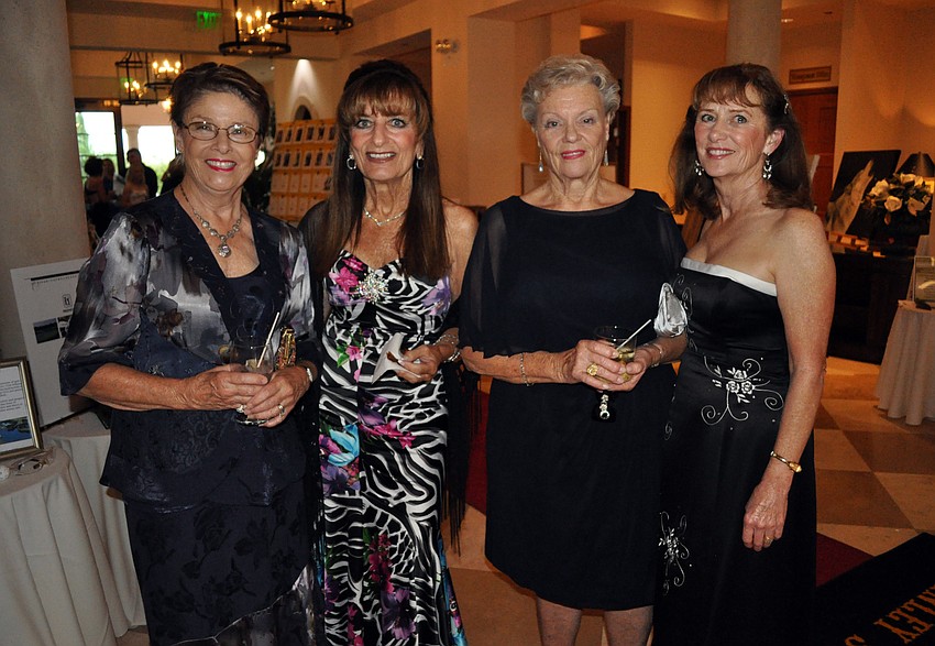 Noella Fay, Linda Martin, Molly Fay and Karen Singleton came out to support the hounds.