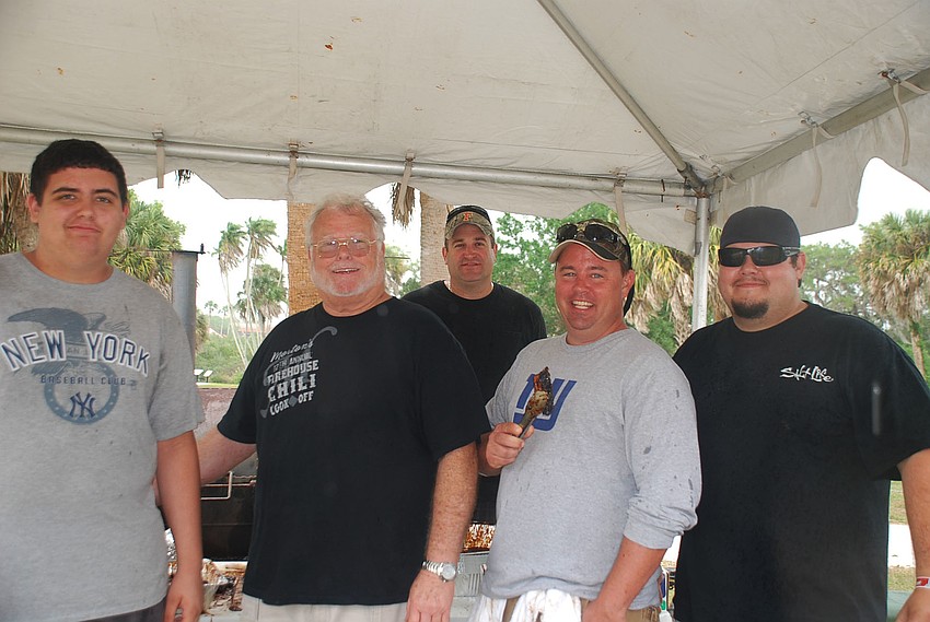 Sarasota County Station 4: Cody Niver, Jerry Taylor, Donnie Taylor, Rick Niver and John Rinaldi.