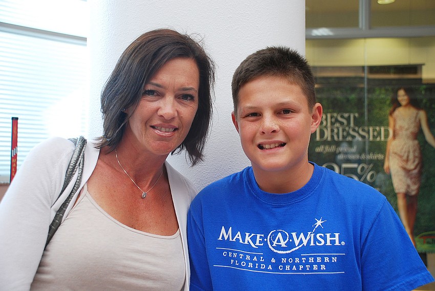 Jennifer and son Kyle Peters. Kyle is a brain cancer survivor and  last year was granted his wishâ€” a trip to New York City.