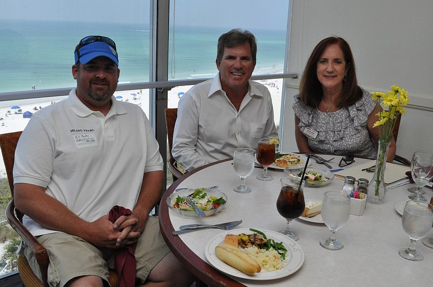 Kit Baxter with Kathleen D. Sailing and AMI Shuttle Service, Greg Wall with Gregory K Wall, AIA and Wende Webb with ServPro