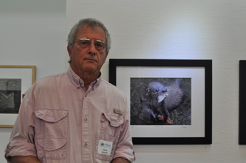 Steven Schafer with his piece â€œMaxwell IIâ€