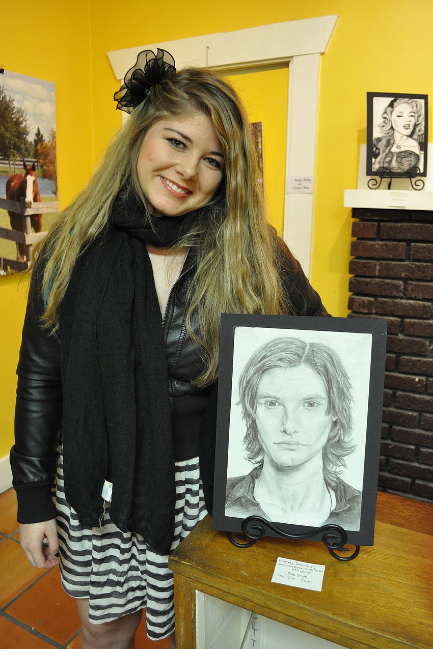 Brittney Pearman showed off her work, 