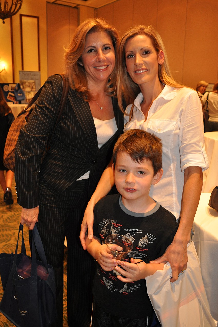 Nicole Penland checked out schools with her friends Ethan and Jamie Doud.