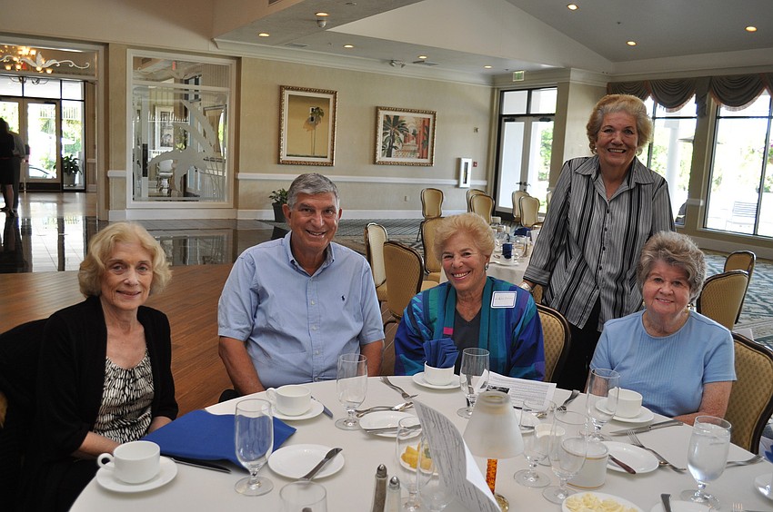 Jacqueline and Robert E. Tucker, Nathalie Diener, Janet Donaldson and Nancy Hartley