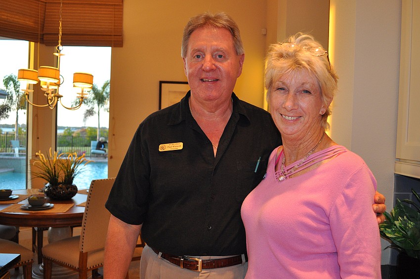 Paul and Dottie Wiencek, of Wagner Realty, enjoyed the open house.