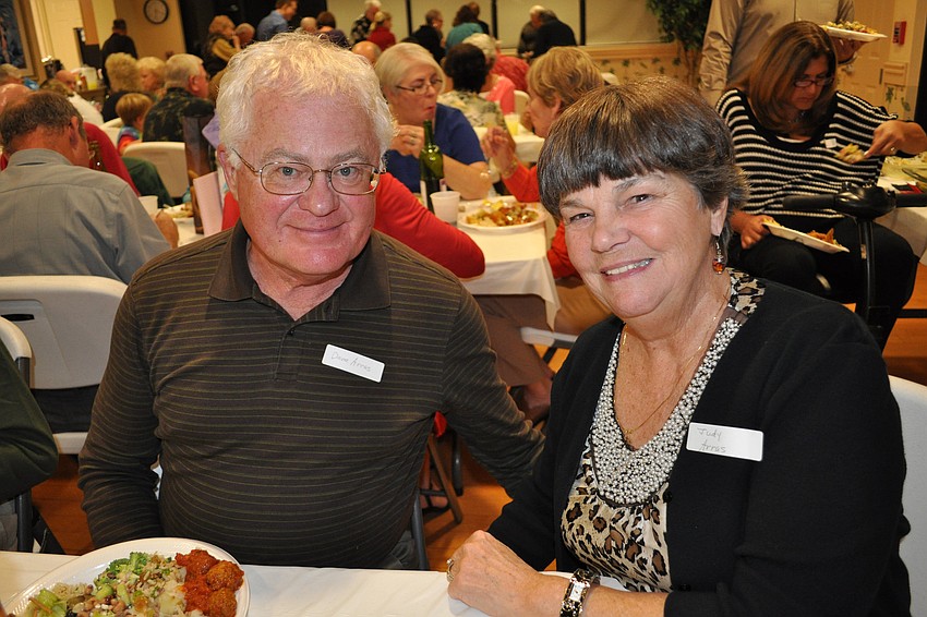 Dave and Judy Arras are regulars at the potluck.