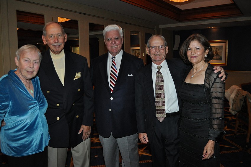 Rita and Commodore Emeritus Fred Schwing with Commodore Emeritus Ed Davin, and Dave and Yolanda Noyes