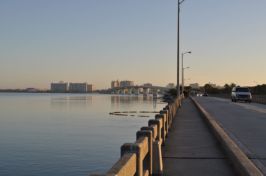 John Ringling Bridge before the race