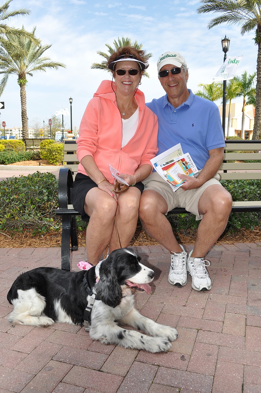 Lakewood Ranch residents Sandi and Bob Wolf brought their 6-year-old rescue dog Missy to the event.