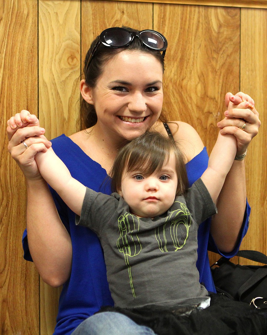 Veronica Krukowski with her daughter, Delilah, 18 mos.