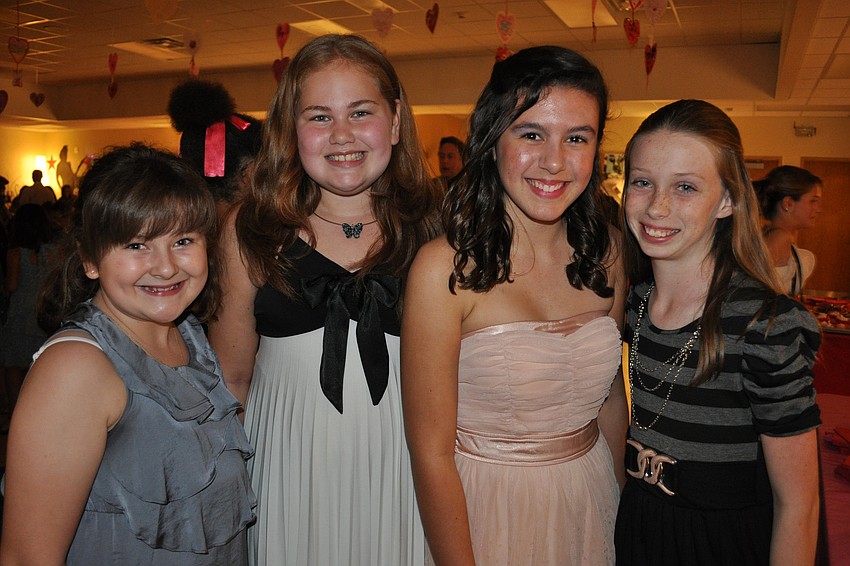 Lauren Falcione, Ava Clinton, Lillian Heredia and Kendall Garner are all in fifth grade.