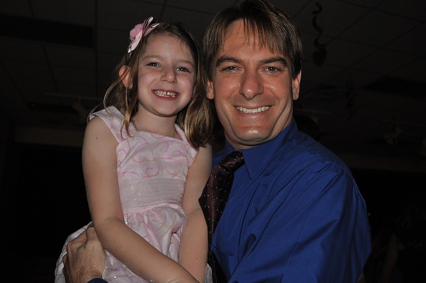 Emily Ellis had the undivided attention of her father, Mike.