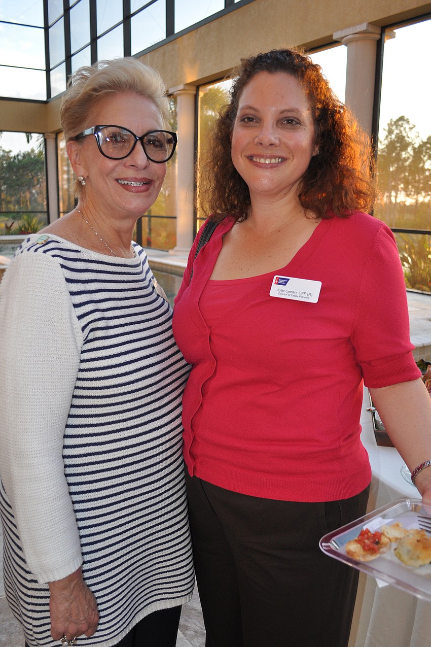 Iris Starr with Julie Lyman, both of the American Cancer Society
