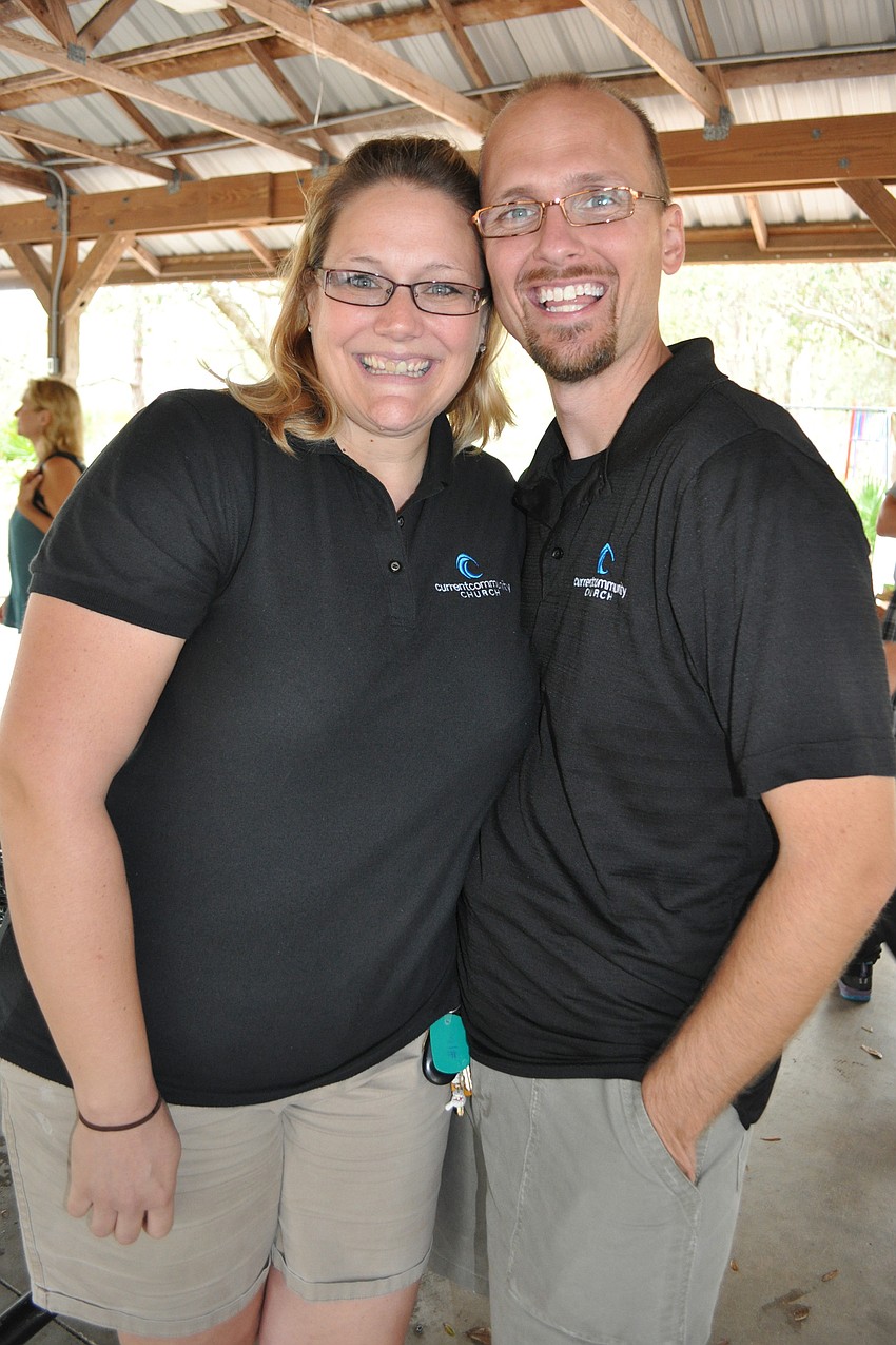 Nicole and Pastor Aaron Klein were excited about the day.