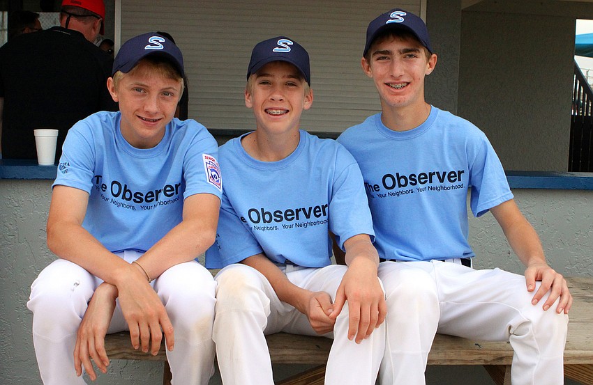 Ian Bain, 14, Jonathan Chappen, 14, and Jack Schemmel, 14, are three of the players on The Observer Team.