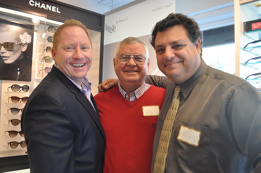 Robert Dinan wth Trvst Security, Bill Carman with St. Armands Circle Association and Troy Grieco with Trvst Security