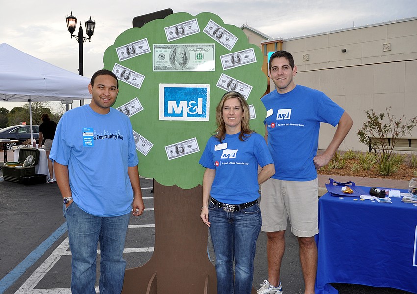 Andre Miller, Cherri Kessler and Tom Lloyd of M&I Bank try and support the Lakewood Ranch Business Alliance as often as they can.