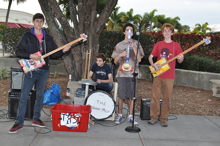 The Garbage Men: Evan Tucker, Oliver Gray, Harrison Paparatto and Jack Berry