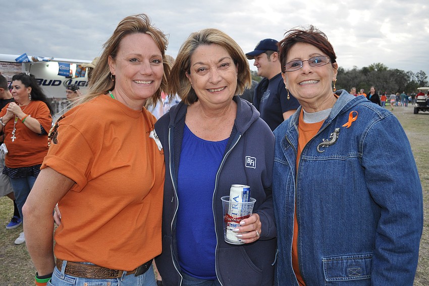 Josh Roger's mother, Gena Rogers, caught up with her friend Nancy Weiner, and Brett Wagner's aunt, Lynda Wagner.