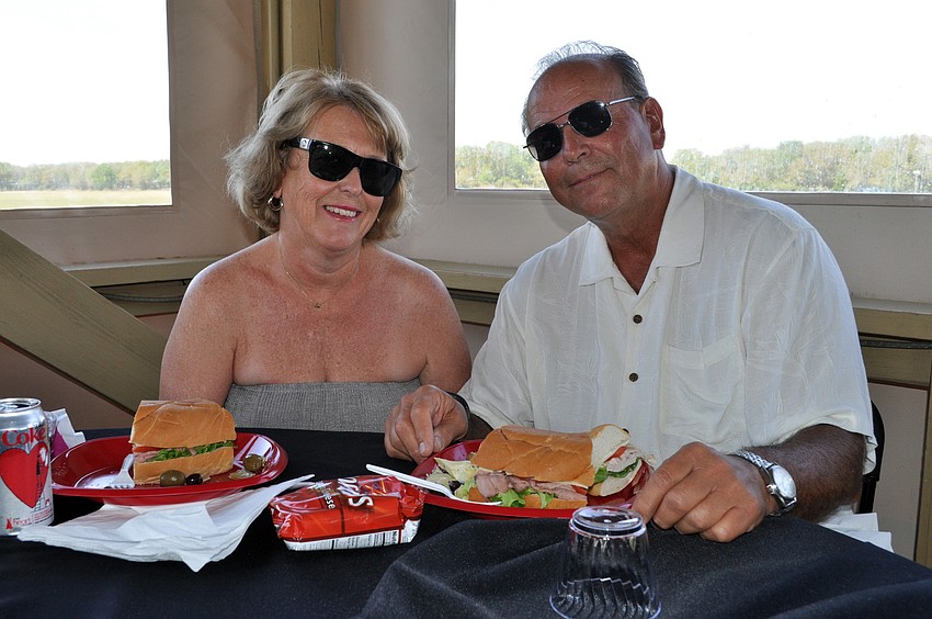 Country Club residents Ann and George Pontown attended the Wing Ding for the first time.