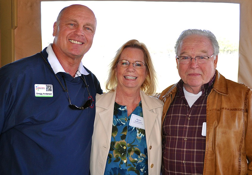 Gregg Anderson with Karen and Michael LaPensee